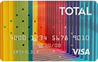 Premium Rainbow Abstract Credit Card Total VISA